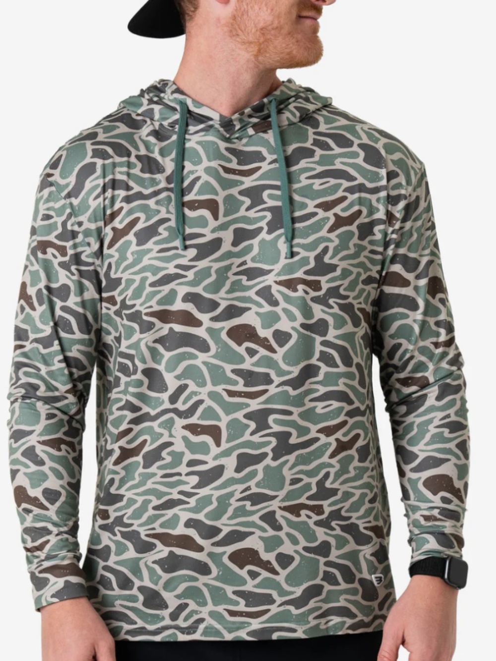 Burlebo Performance Hoodie in Retro Duck Camo- Size L